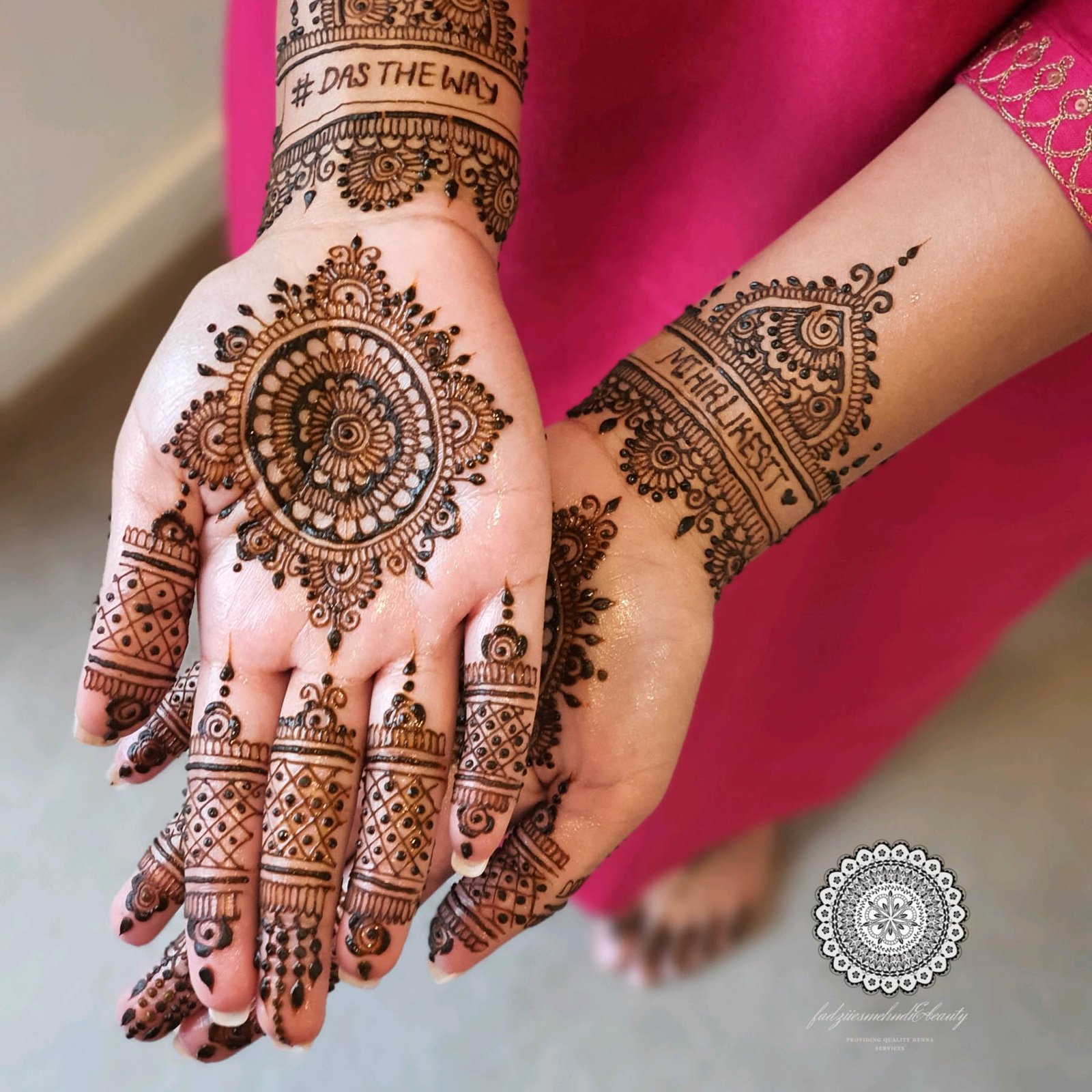 Luxury bridal mehendi artistry with intricate designs on hands